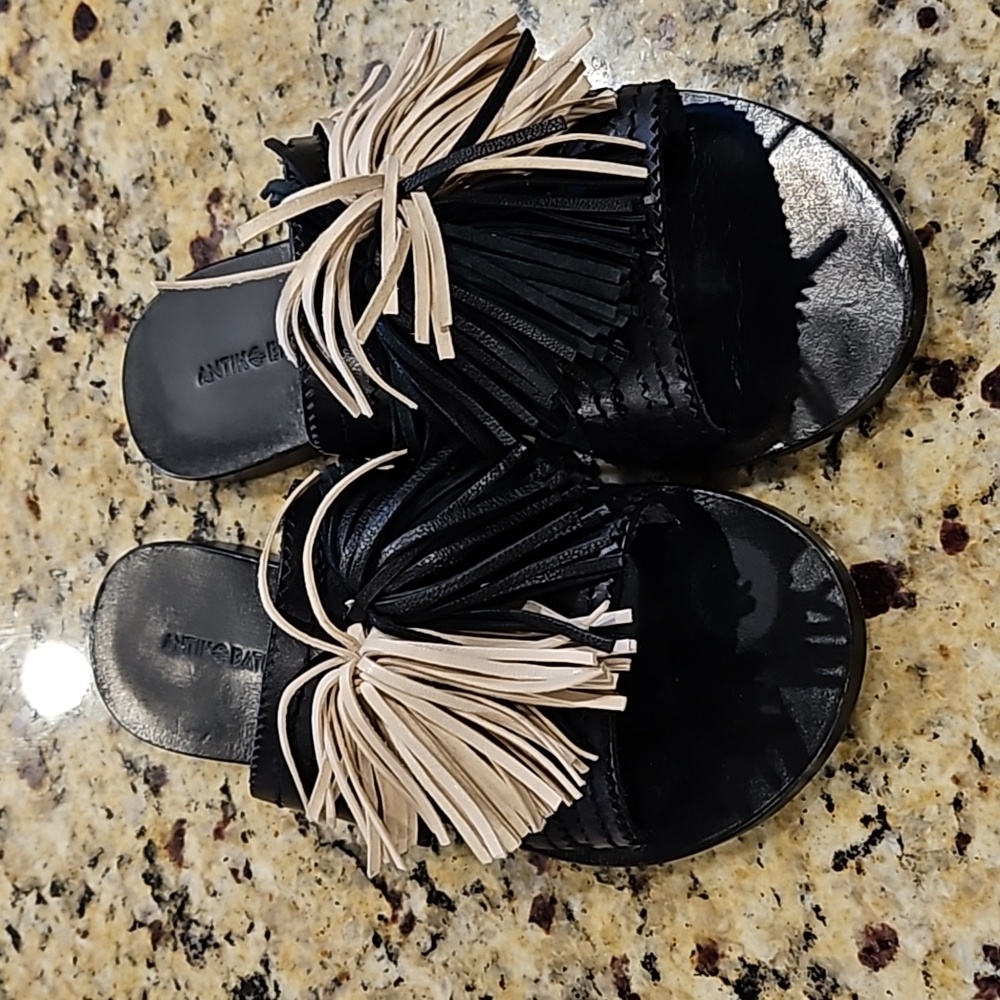 SOLD--Antik Batik Leather Sandals Size 37